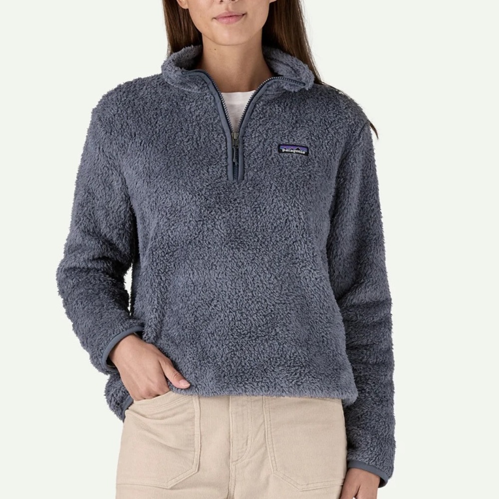 PATAGONIA‎ Los Gatos 1/4 Zip Fleece in Smolder Blue size Large